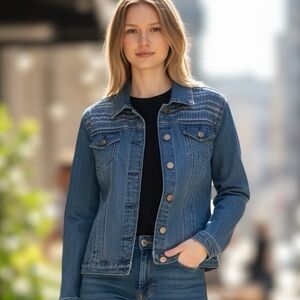 Christopher & Banks women’s Blue Jean Jacket